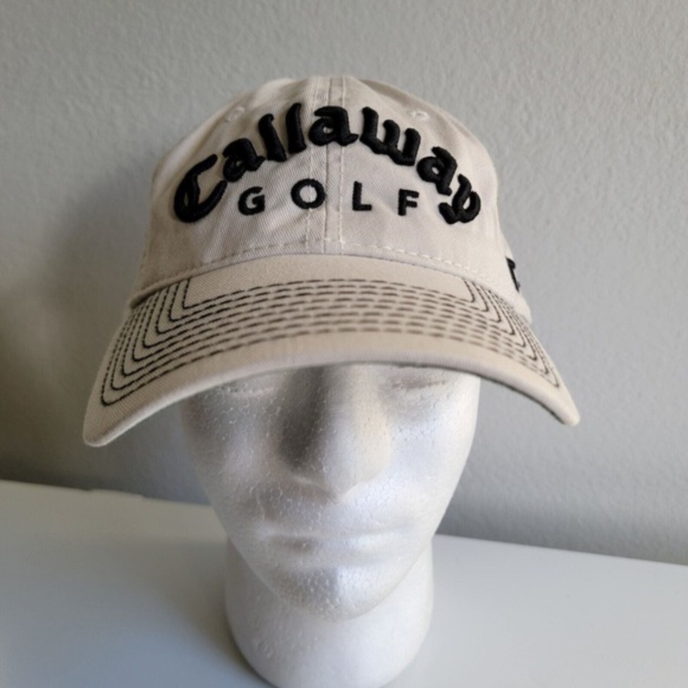 CALLAWAY GOLF Hat Cap‎ HX Tour FT-5 NEW ERA Tan Black Adjustable Strap